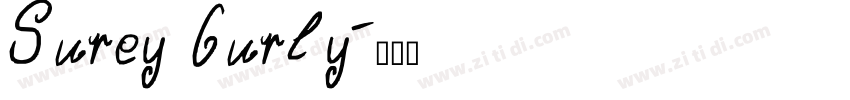 Surey Curly字体转换
